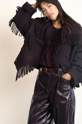 IRO |  Wool jacket Daring | aubergine 