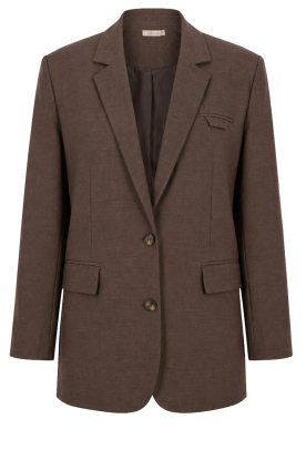 March23 |  Oversized blazer Napels | brown 