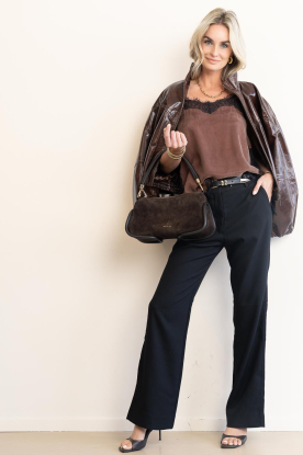 March23 |  Leather heel Rover | plum brown 