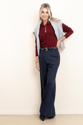 Look Polo cardigan with shoulder pads Cory
