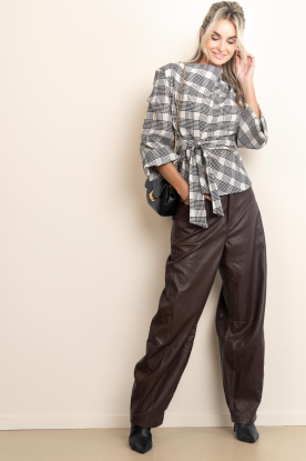 Look Checked wrap top Chandler