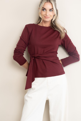 Co'Couture | Wrap top Oriane | bordeaux 