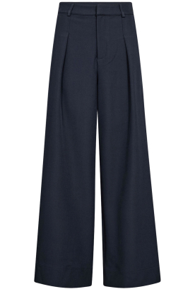 Co'Couture |  Pleated trousers Luna | blue 