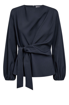 Co'Couture |  Woven wrap top Luna | blue 