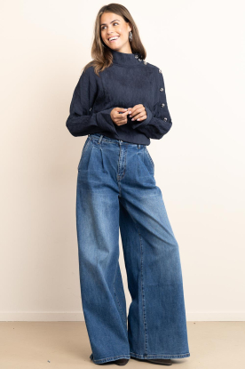 Look Crêpe blouse with buttons