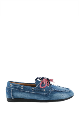 Toral |  Denim boat loafers Nahua | blue 