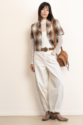 Look Checked short blazer Lakkyn
