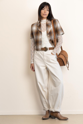 Look Checked short blazer Lakkyn