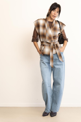 Look Checked gilet Siral