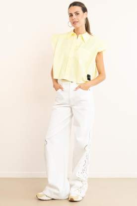 Look Sleeveless poplin blouse Dinnie