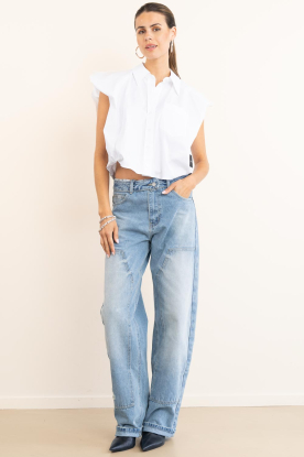 Look Sleeveless poplin blouse Dinnie