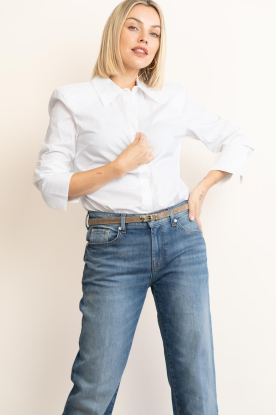 Little Soho |  Thin suede belt Mandy | taupe 