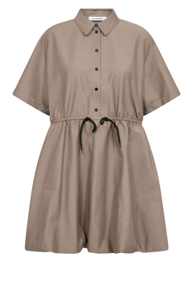 Co'Couture |  Cotton mini dress | taupe 