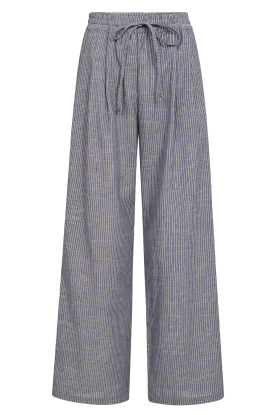 Co'Couture |  Striped pants Jiho | blauw 