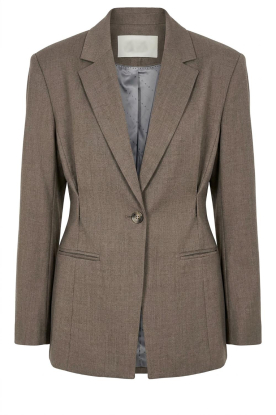 Co'Couture |  Fitted blazer Prestan | taupe 
