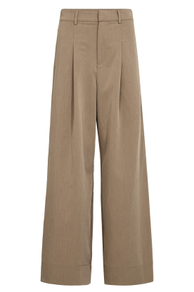 Co'Couture |  Wide leg trousers Melva | taupe 