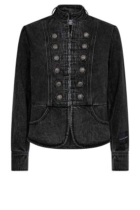 Haute L'Amitié |  Denim jacket with decorative buttons Uniform | grey 