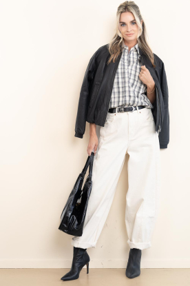 Look Sleeveless checkered blouse Rixt