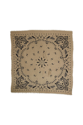 BOW19 | Sjaaltje met print Paisley | groen 