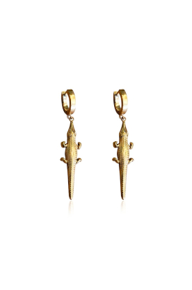 Little Soho |  Earrings Croco | gold 