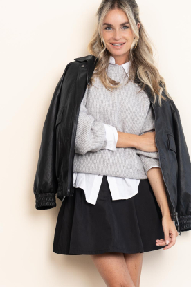 Haute L'Amitié |  Pleated mini skirt jill | black 
